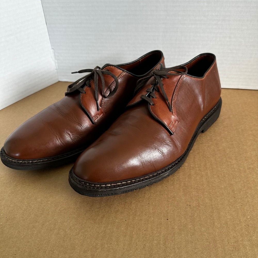 Allen Edmonds Badlands Derby Mens 13 EEE Brown Good Leather Lug Sole 1005
